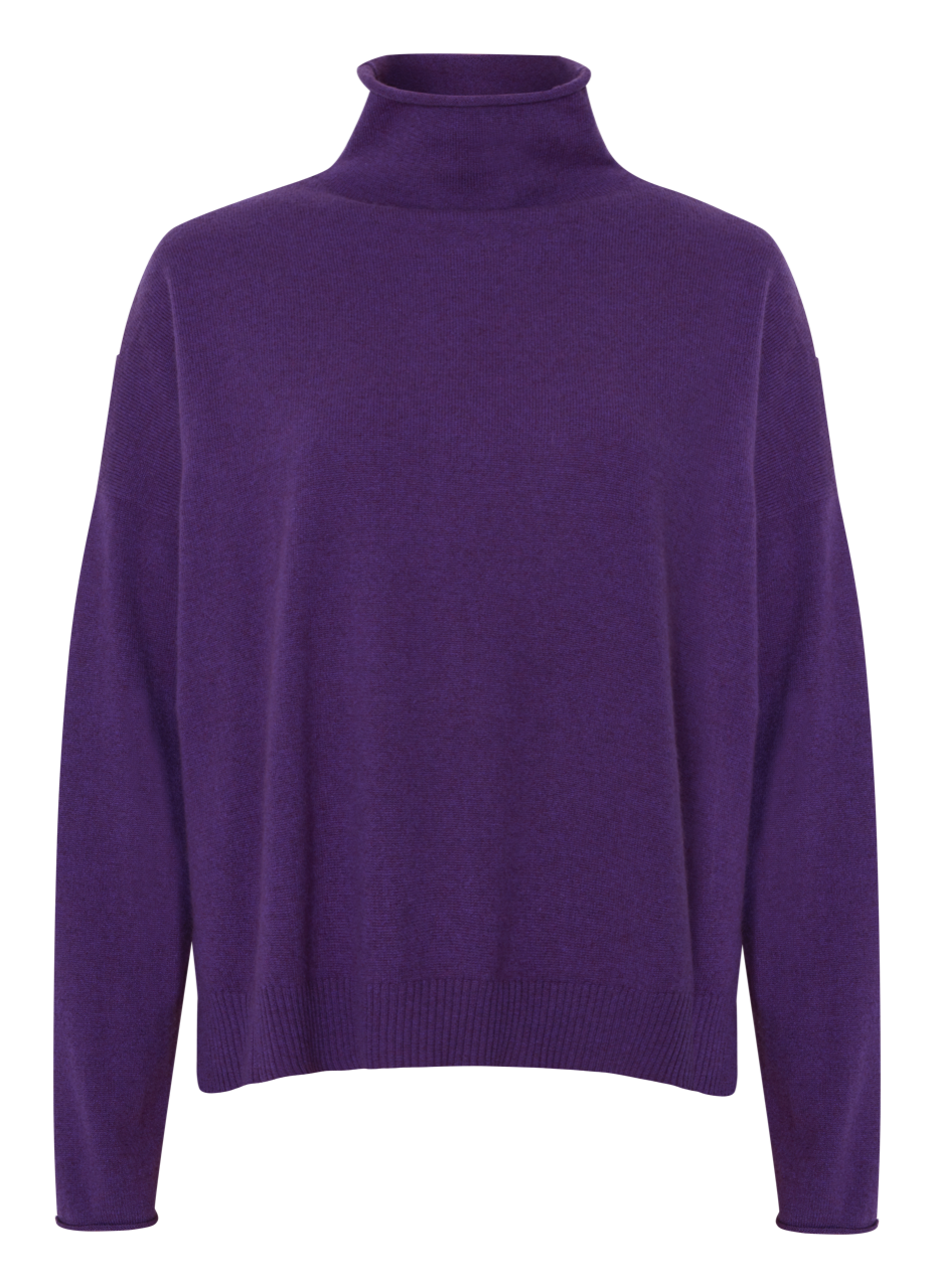 Pullover halsferner Rollkragen