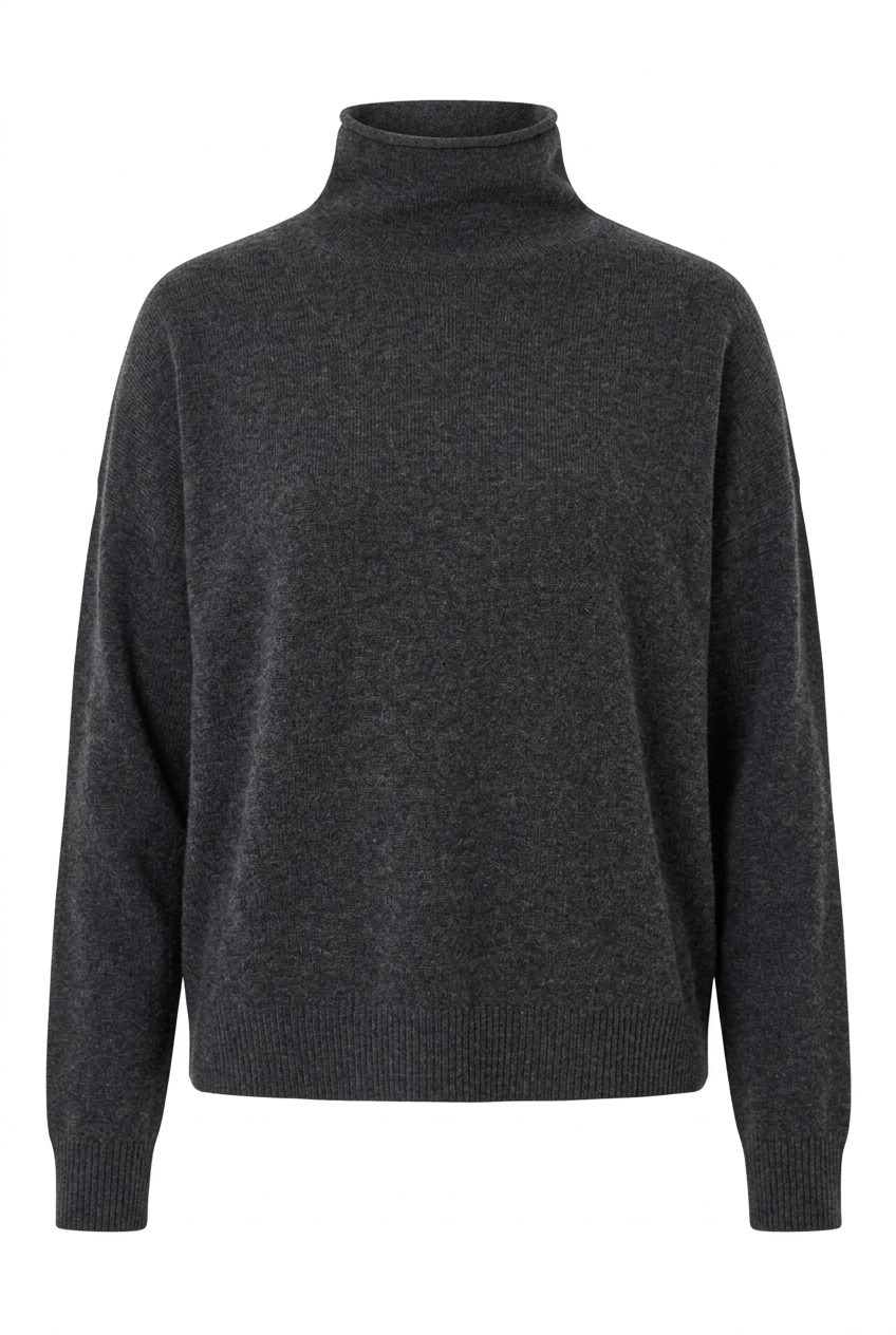 Pullover halsferner Rollkragen