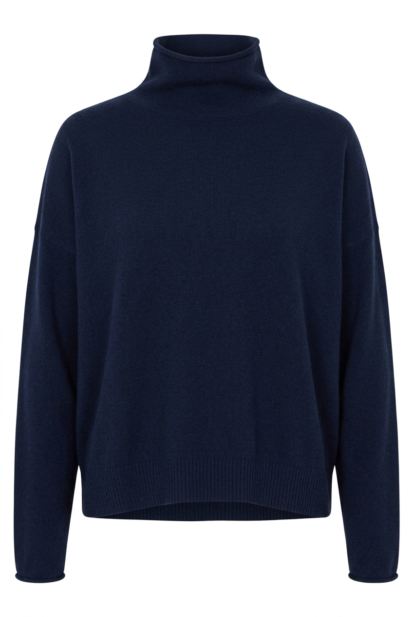 Pullover halsferner Rollkragen