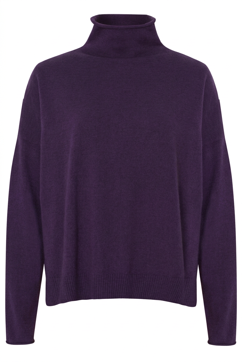 Pullover halsferner Rollkragen