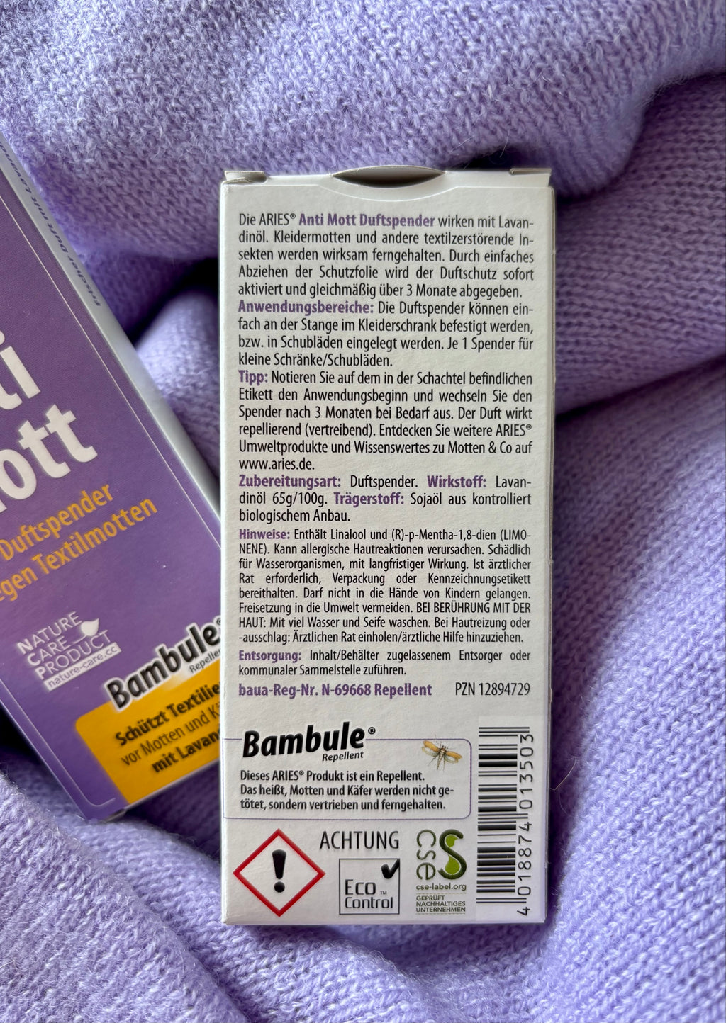 Duftspender Anti Mott