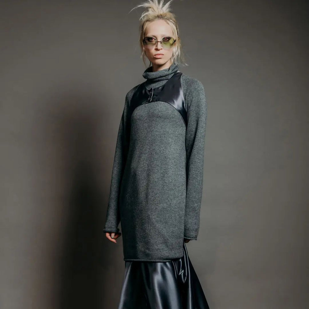 Kleid Rollsaum
