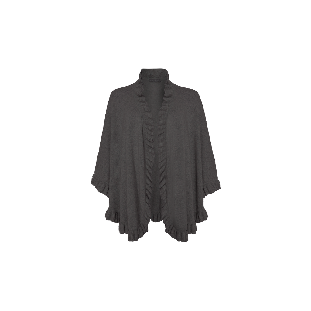 Poncho Rüschenkante