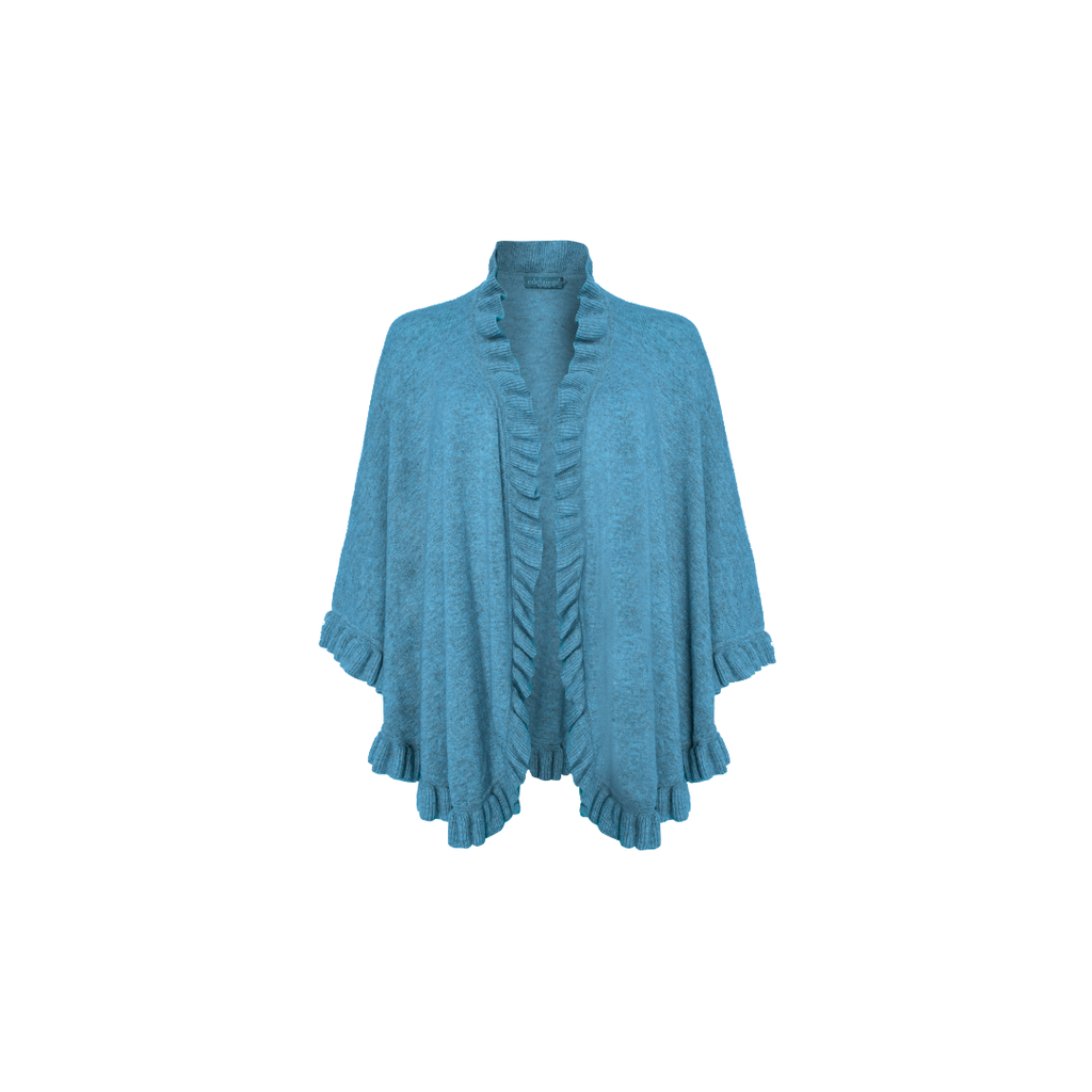 Poncho Rüschenkante