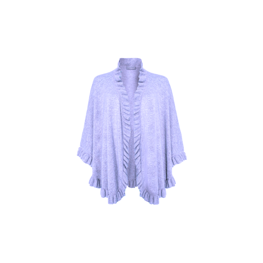 Poncho Rüschenkante